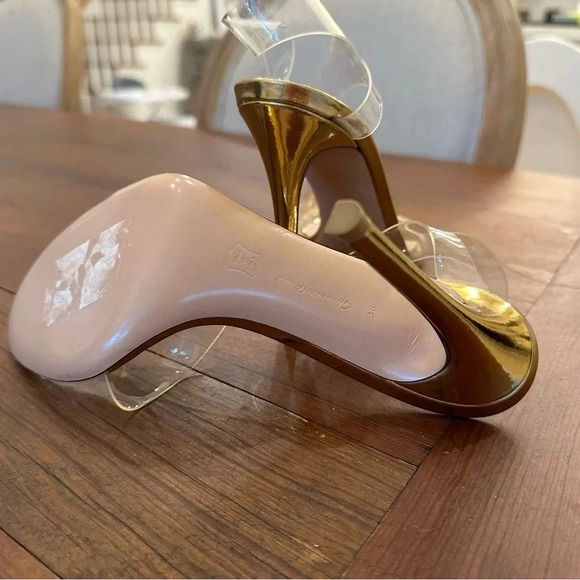 Gianvito Rossi Metropolis sandals in laminated leather and PVC - Picture 4 of 5